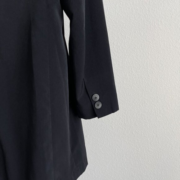 Towne Collection by London Fog Black Long Sleeve Collared Coat Size Medium - Picture 3 of 7